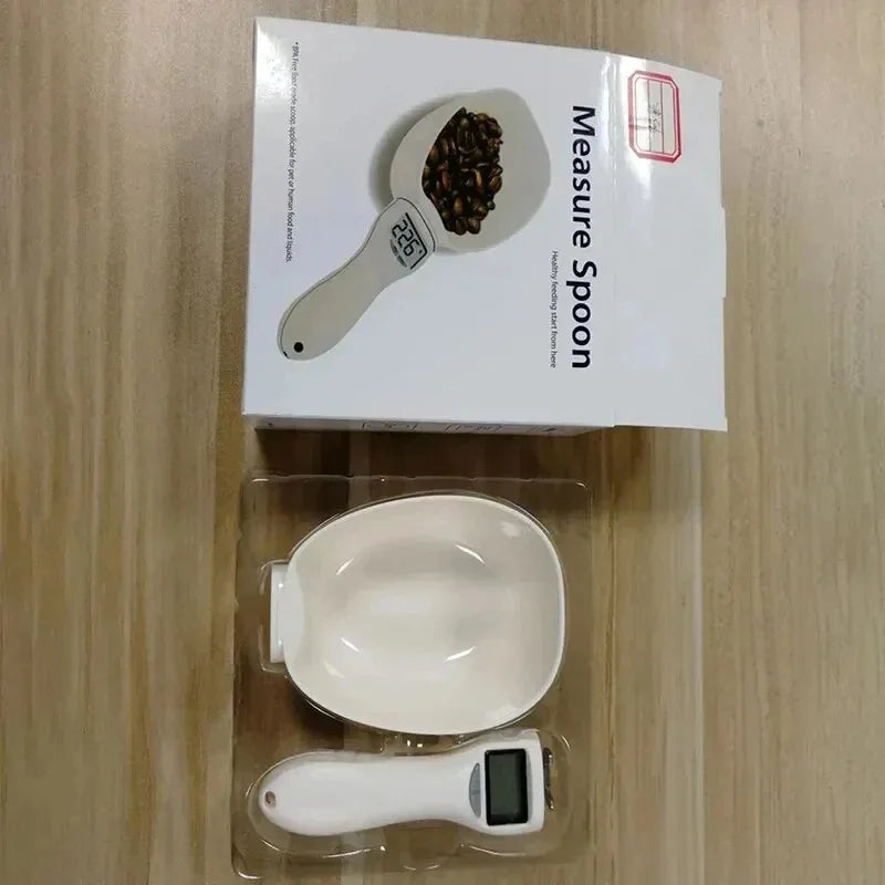 Suitable for Cat and Dog Food Measuring Spoon Pet Food Measuring Spoon Scale, Kitchen Digital Food Measuring Spoon