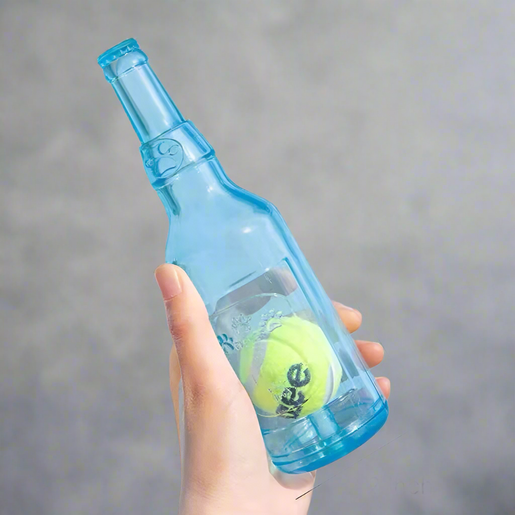 Water Bottle Dog Toy, Squeaky Dog Toys for Aggressive Chewers
