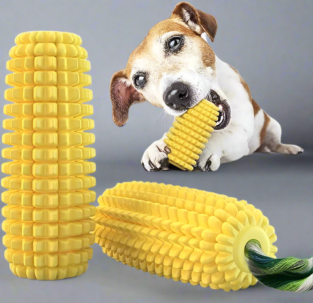 Dog Chew Toys Corn Stick Toy for Small Medium Large Breed 5.8" Squeak Corn Stick