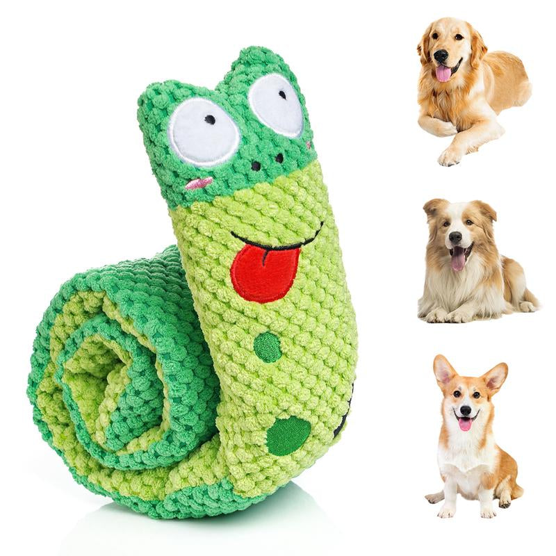 Anyask Durable Squeaky Dog Toy 5 Packs, Plush Stuffed Animal with Crinkle Paper for Interactive Play, Plush Tug of War Toy Keeps Dogs Busy and Helps Puppies with Teething, Perfect for Small, Medium Dog, Not Suitable for Strong, Aggressive Chewers Dogs