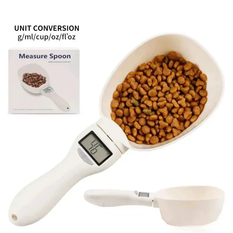 Suitable for Cat and Dog Food Measuring Spoon Pet Food Measuring Spoon Scale, Kitchen Digital Food Measuring Spoon