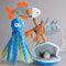 4 PCS Crinkle Squeaky Dog Toys Octopus Ocean Theme