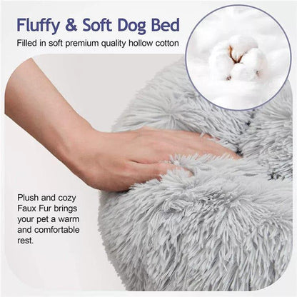 Fluffy Donut Pet Bed