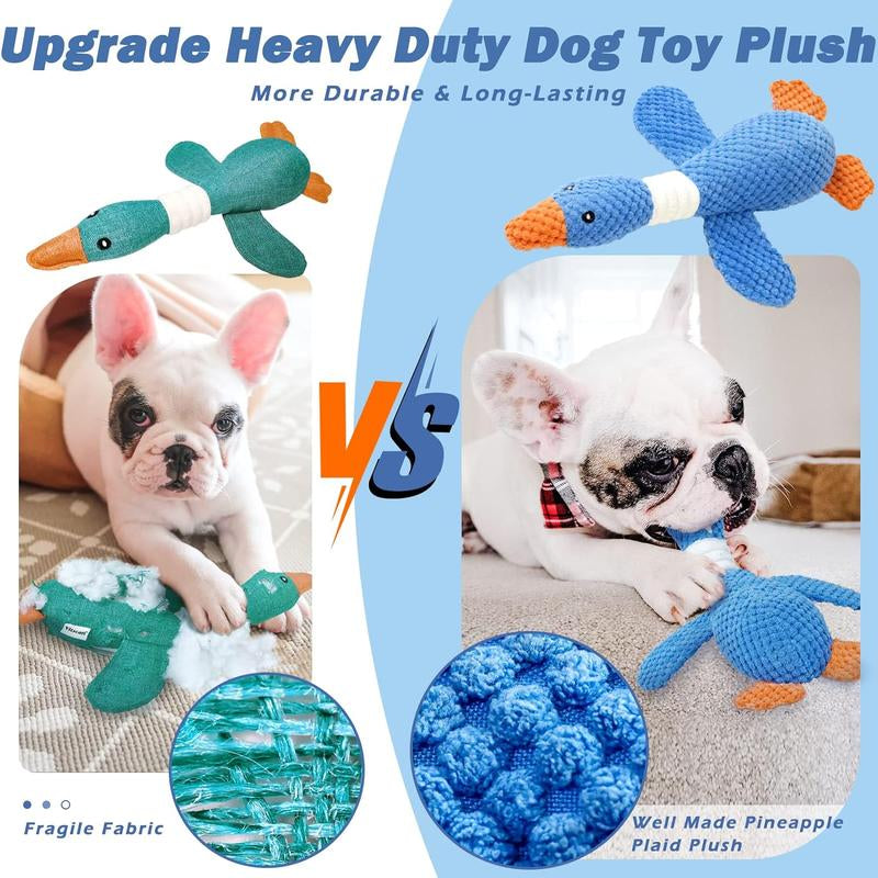 Upgraded Goose Indestructible Dog Toys for Aggressive Chewers