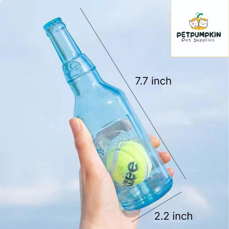 Petpumpkin Water Bottle Dog Toy, Squeaky Dog Toys for Aggressive Chewers,Indestructible Dog Chew Toys for Small Medium Large Dogs,Dog Toy Water Bottle Cruncher,Interactive Dog Toys for Boredom