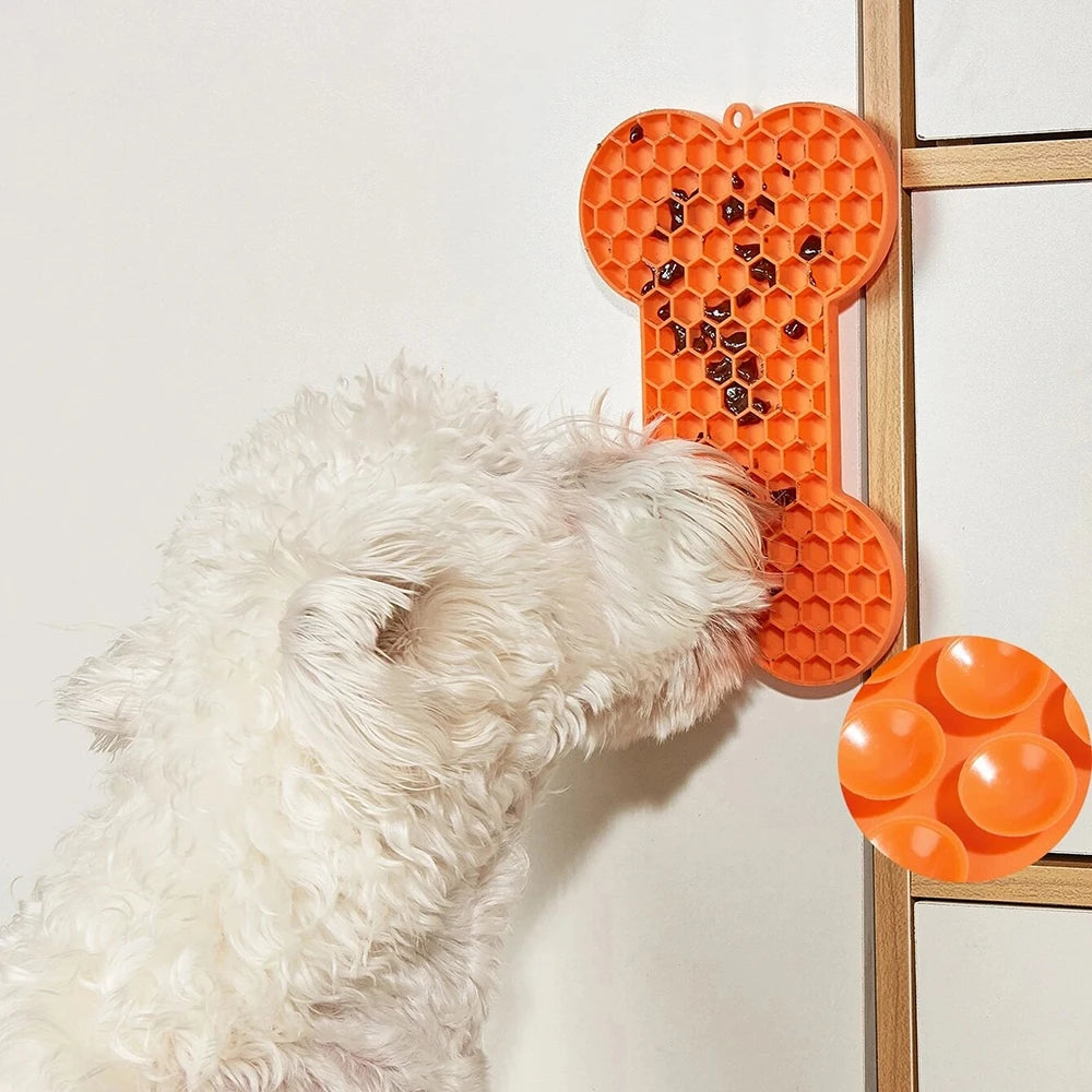 Silicone Bone Pet Licking Pad