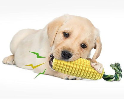 Dog Chew Toys Corn Stick Toy for Small Medium Large Breed 5.8" Squeak Corn Stick