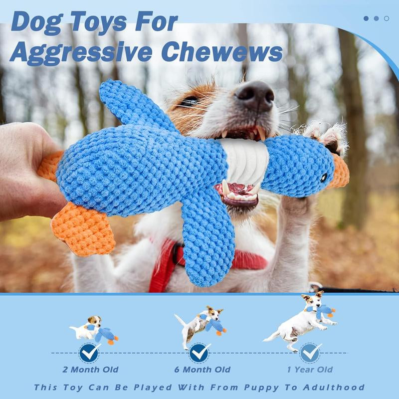 Upgraded Goose Indestructible Dog Toys for Aggressive Chewers