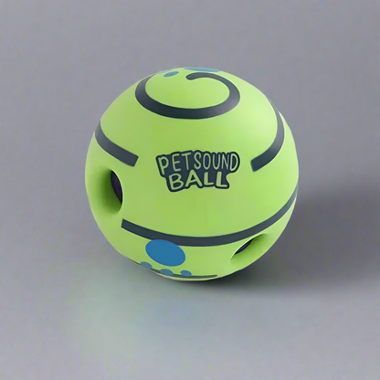 Interactive Dog Toy, Fun Giggle Sounds When Rolled or Shaken Rolling Pet Balls to Grind Teeth and Relieve Boredom