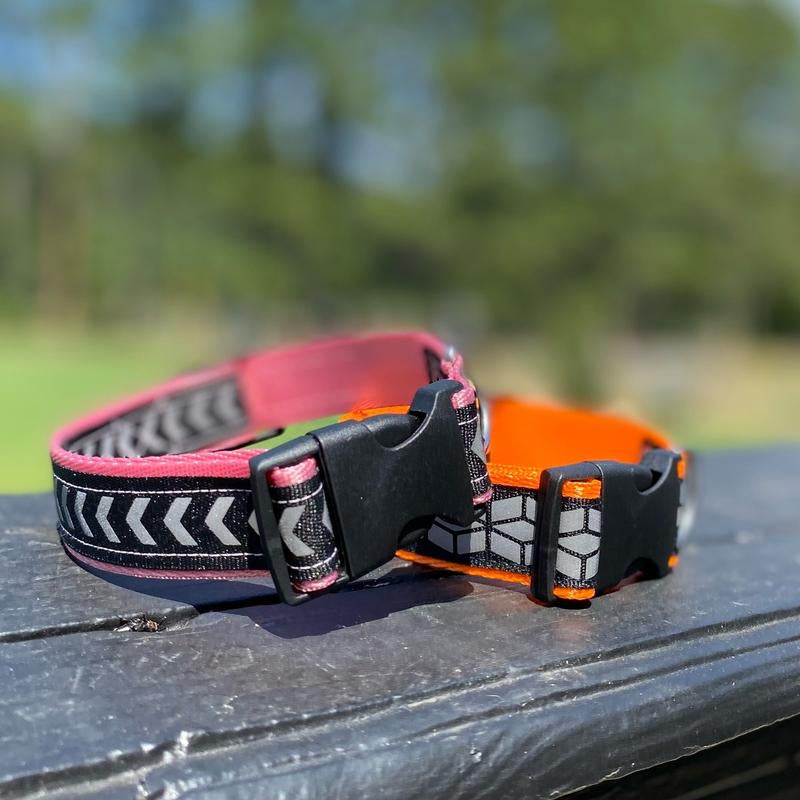 Bright Reflective Nylon Dog Collar